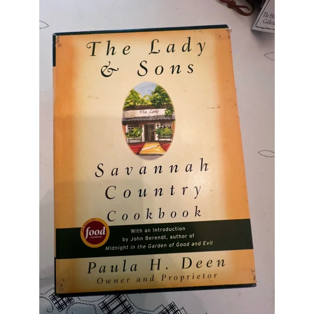Vintage Paula Deen Boxed Set of 2 Lady & Sons Cookbooks #9065